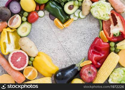 heart shape made with colorful vegetables textured backdrop. High resolution photo. heart shape made with colorful vegetables textured backdrop. High quality photo