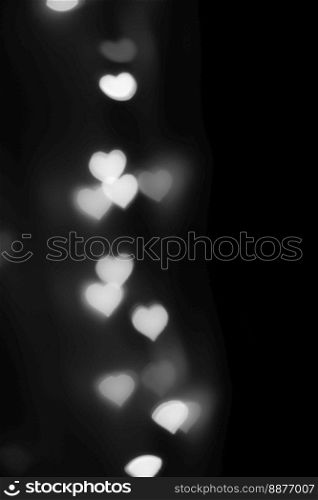 Heart shaped bokeh background. Great to use on Valentine&rsquo;s Day.