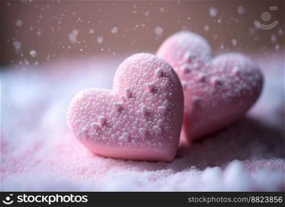 Heart shaped Cute cookies, Pink heart shaped baked cookies, Perfect food for valentines day, 14 February