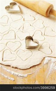 Heart shaped pastry cutters