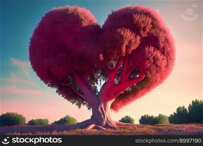 Heart Tree.  Generative AI 