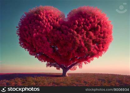 Heart Tree.  Generative AI
