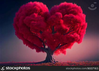 Heart Tree.  Generative AI 