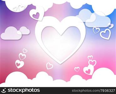 Hearts And Clouds Background Meaning Romantic Dreams And Feelings&#xA;