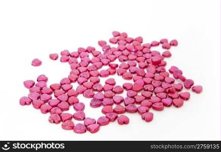 Hearts background composition for valentine&rsquo;s day
