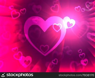 Hearts Background Showing Wedding Marriage And Anniversary&#xA;