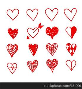 hearts icon design