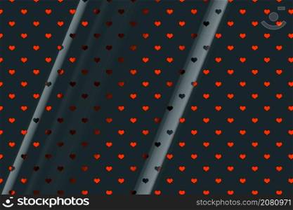 Hearts patterns template for greeting card or valentine s day