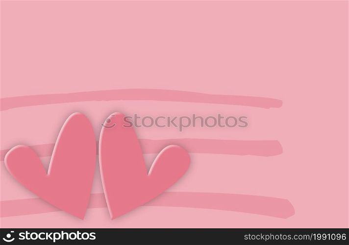 hearts pink