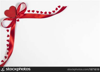 hearts ribbon composition. High resolution photo. hearts ribbon composition. High quality photo