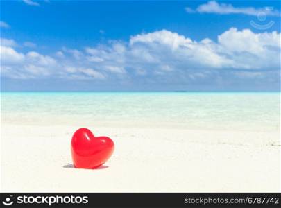 hearts with tropical beach in Maldives &#xA;&#xA;