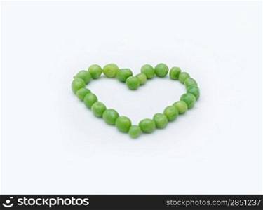 Heartshaped peas