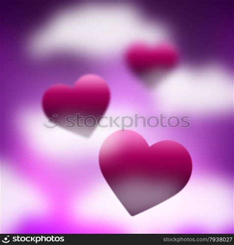 Heaven Background Indicating Heart Shape And Backgrounds