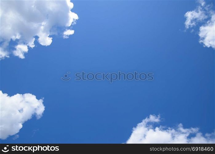 Heavenly landscape with clouds. Cumulus clouds in the sky. Heavenly landscape with clouds. Cumulus clouds in the sky.