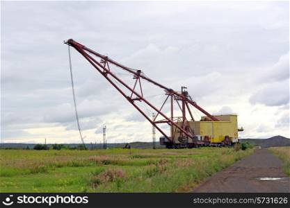 heavy coal excavator in coal mine