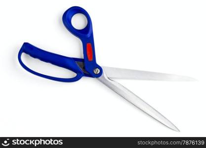 heavy duty scissors isolated on a white background