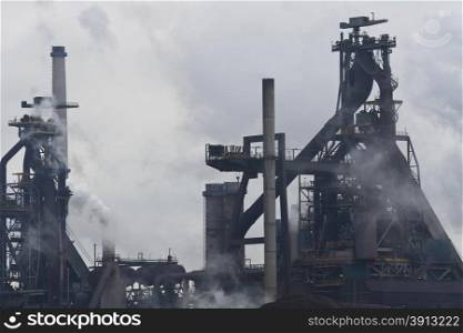 Heavy steel industry with coal material