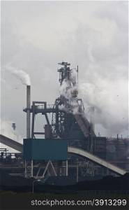 Heavy steel industry with coal material