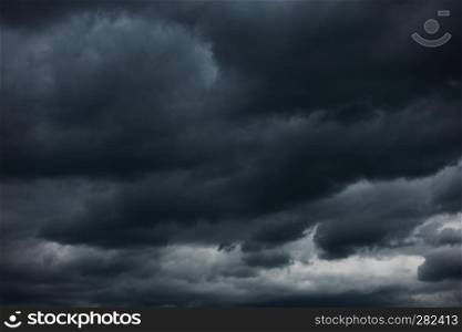 Heavy stormy clouds, may be used as background, dramatic sky