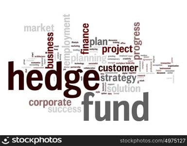 Hedge fund word cloud