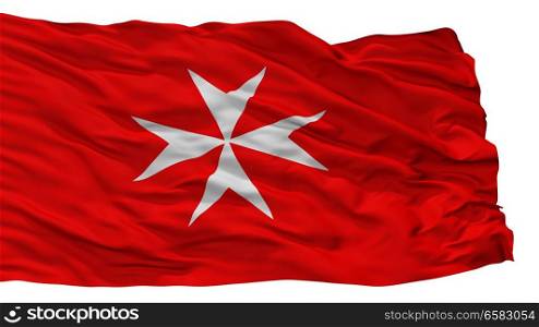 Heitersheim City Flag, Country Germany, Isolated On White Background. Heitersheim City Flag, Germany, Isolated On White Background