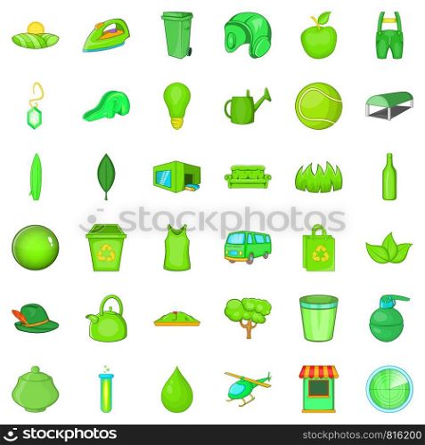 Helicopter icons set. Cartoon style of 36 helicopter vector icons for web isolated on white background. Helicopter icons set, cartoon style