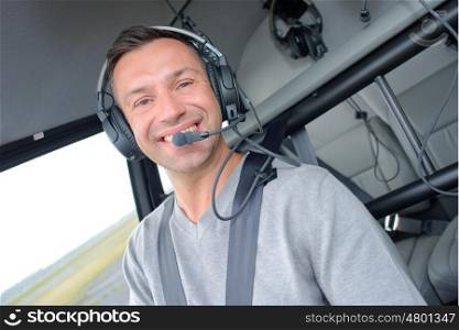 helicopter pilot flying