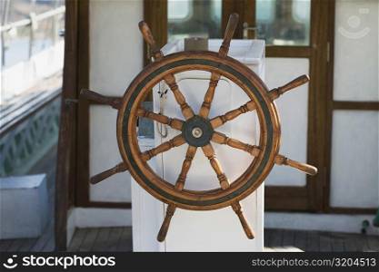 Helm of a boat, Patmos, Dodecanese Islands, Greece