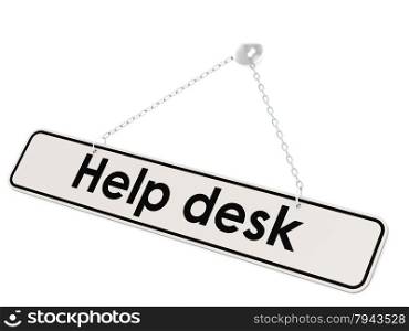 Help desk banner image with hi-res rendered artwork that could be used for any graphic design.. Help desk banner