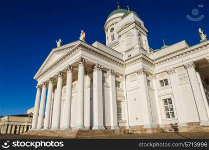 Helsinki Cathedral or St Nicholas - the biggest landmark of the city built in 1852, Finland.
