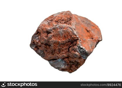 Hematite on a white background. Hematite  on a white background