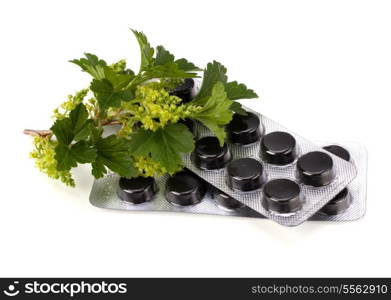 herbal medicine isolated on white background