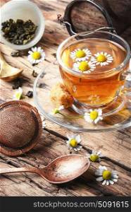 Herbal tea with chamomile