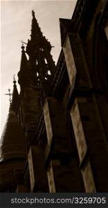 Heritage architecture of The University of Glasgow, Scotland UK.