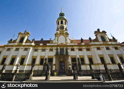 heritage of Loreto in Prague on a sunny day