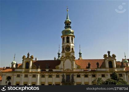 heritage of Loreto in Prague on a sunny day