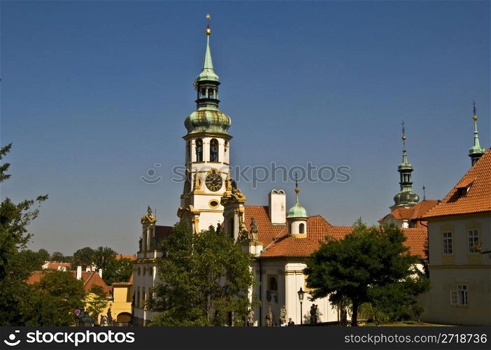 heritage of Loreto in Prague on a sunny day