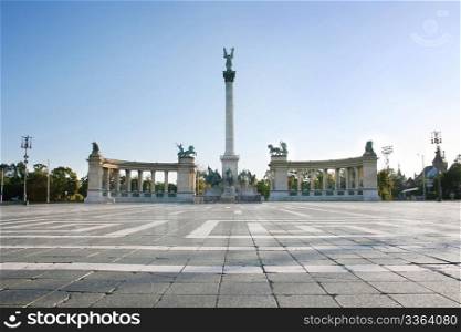 Hero&rsquo;s Square Budapest. A square dedicated to the Hungarian Kings.