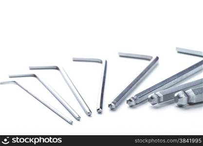 hex-wrench isolated on white background