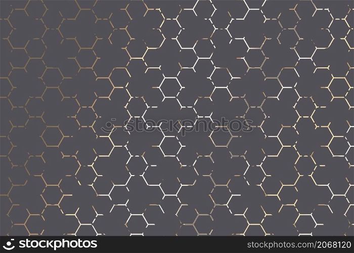 Hexagon pattern. Honeycomb background. Texture with hexagon of honey comb.
