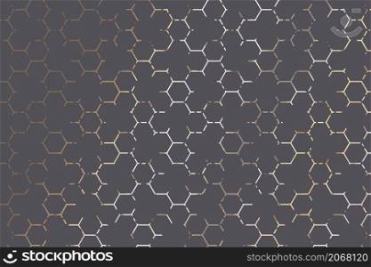 Hexagon pattern. Honeycomb background. Texture with hexagon of honey comb.