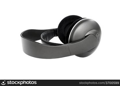 Hi-fi wireless headphones isolated on white