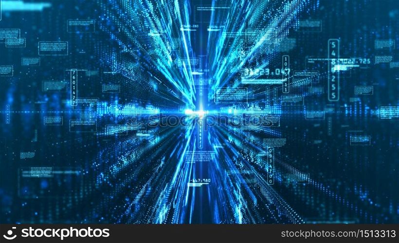 Hi-Tech digital display holographic information abstract background