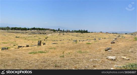 hierapolis ancient city architecture ruin stone site panorama