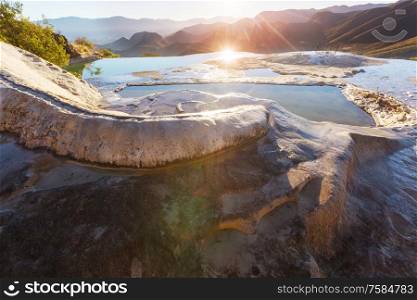 Hierve el Agua, natural hot springs in the Mexican state of Oaxaca