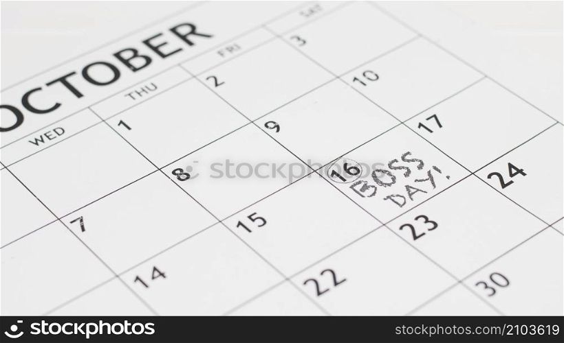 high angle boss s day date calendar