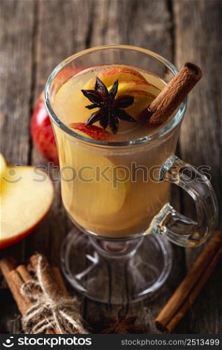 high angle delicious apple drink concept 3