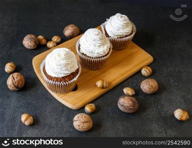 high angle delicious cupcakes concept 8