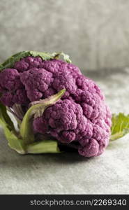 high angle delicious pink cauliflower