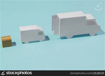 high angle delivery trucks box